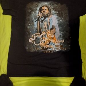 J Cole the off season tour 2021 band tee shirt retro old school